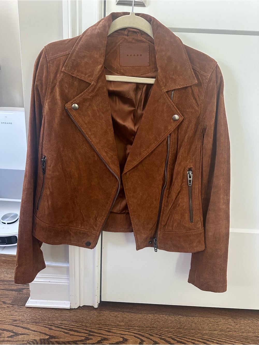 Blank NYC Chestnut Suede Moto Jacket
